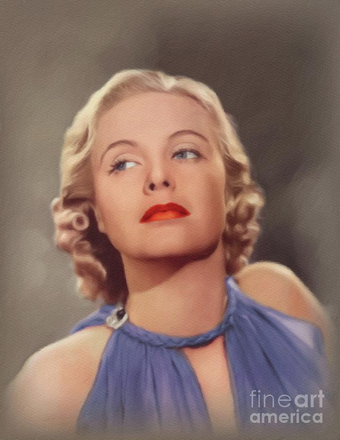 Jean Muir, Movie Star Painting by John Springfield | Fine Art America