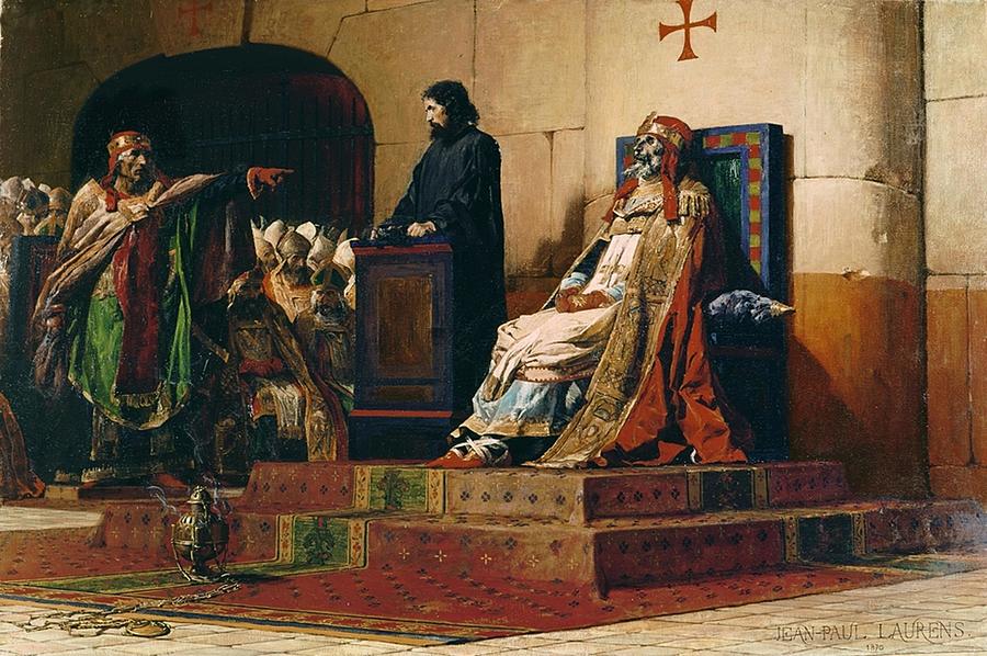 Jean-Paul Laurens - Pope Formosus and Stephen VI - The Cadaver Synod Painting by Les Classics