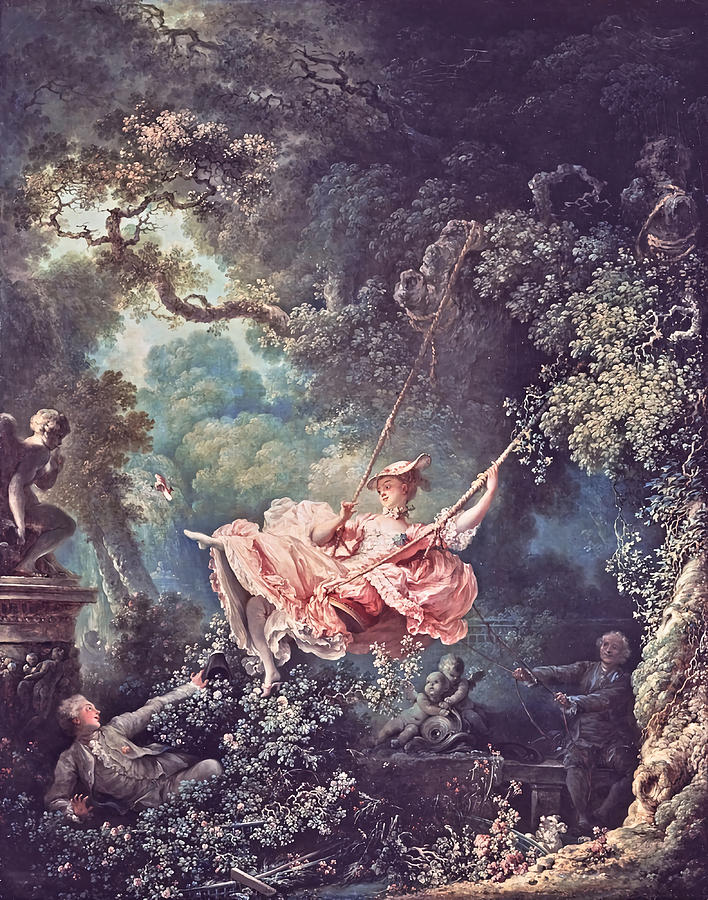 JeanHonor Fragonard The Swing Pastel Edition Painting by Dominic Parker