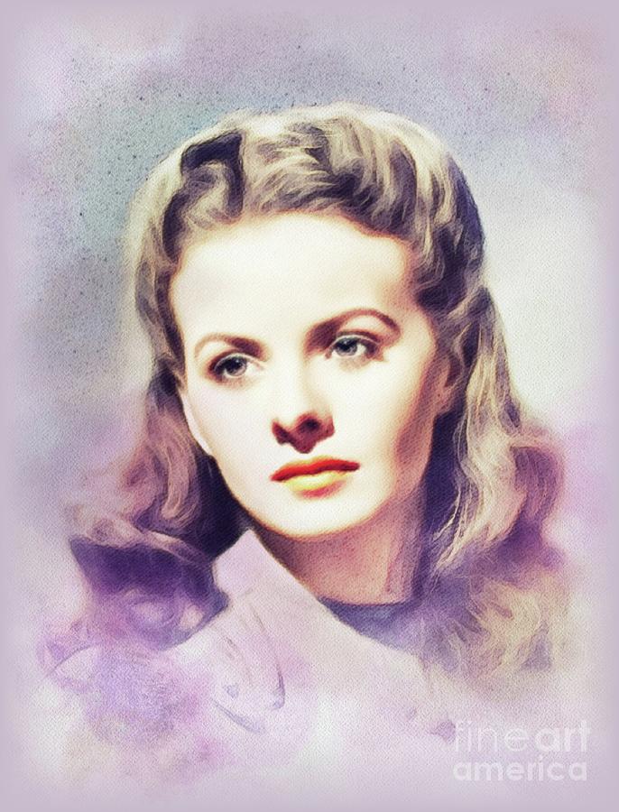 Jeanne Crain, Movie Legend Painting by Esoterica Art Agency