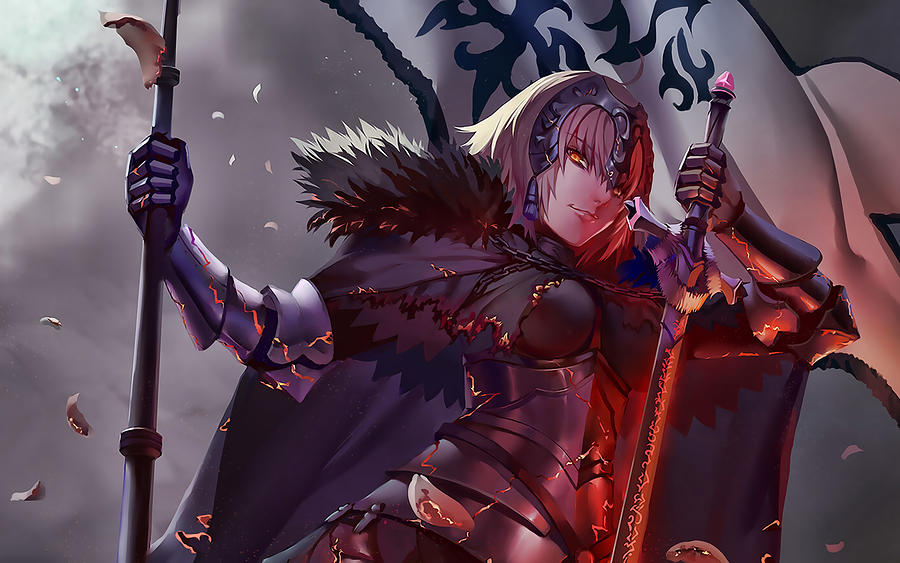 Jeanne D Arc Fate Apocrypha Fate Grand Order Alter Manga Artwork Avenger Fate Series Type Moon Digital Art By Kinney Deleon