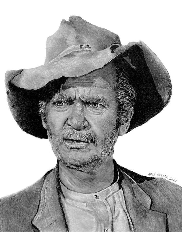 Jed Clampett Drawing by Allan Mosier