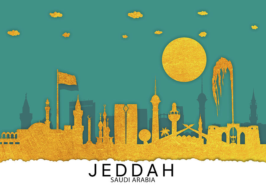 Jeddah, Saudi Arabia Digital Art by Towery Hill - Fine Art America