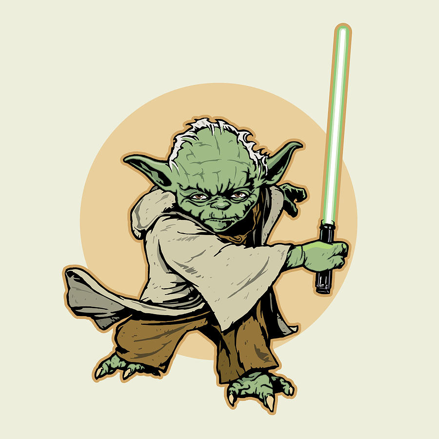 Star Wars Digital Art - Jedi Yoda by Edward Draganski
