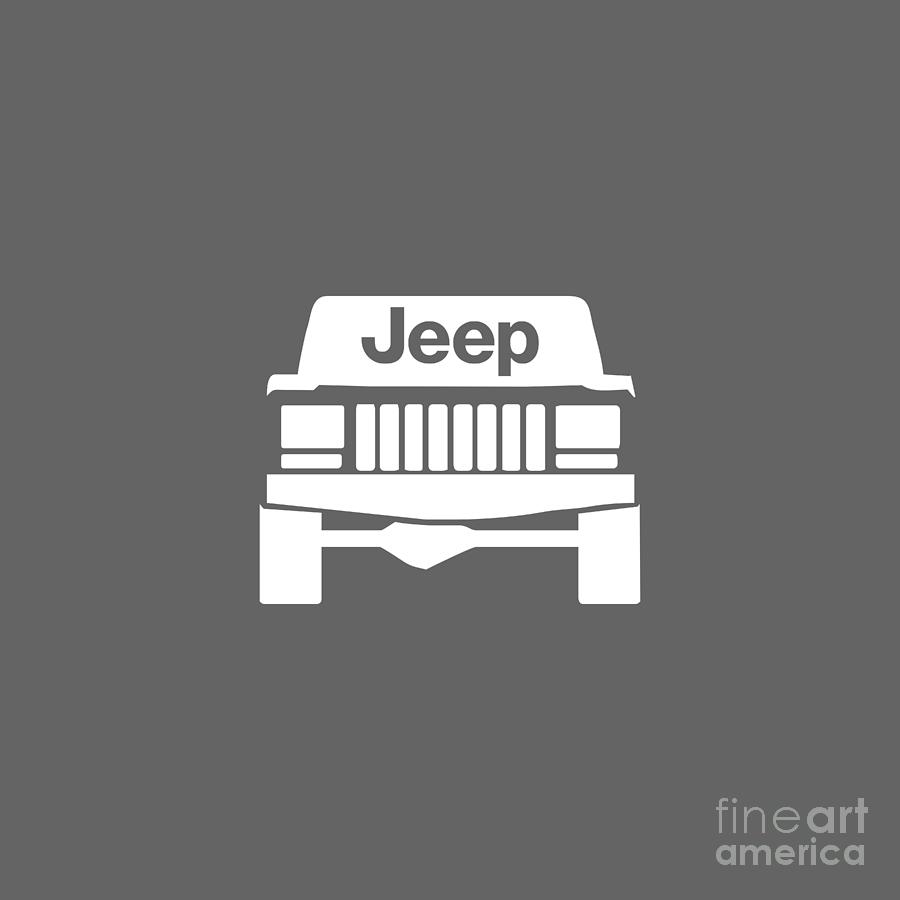 Jeep Cherokee Grill Logo Digital Art by Yusup Husni | Fine Art America