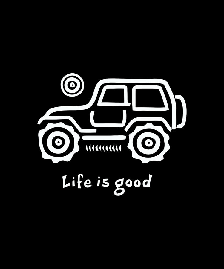 Beer Digital Art - Jeep Life Is Good by Tinh Tran Le Thanh