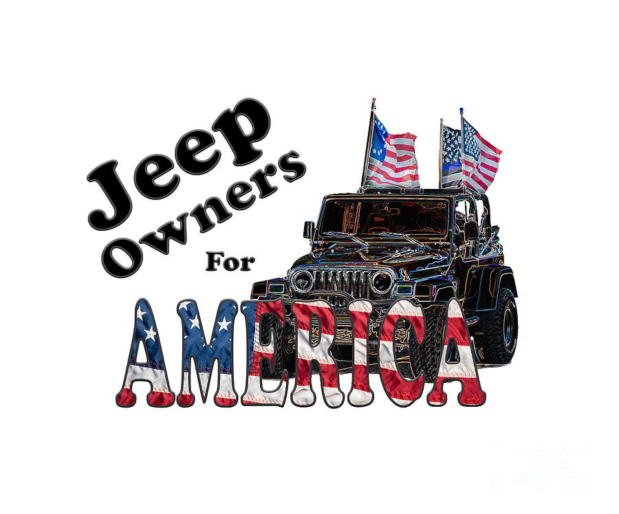 Jeep Owners America Mixed Media by Ed Taylor