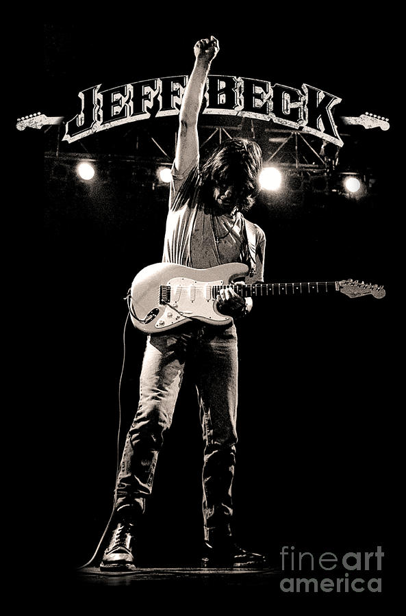 Eric Clapton Digital Art - Jeff Beck Guitar God Music by Mary Berggren
