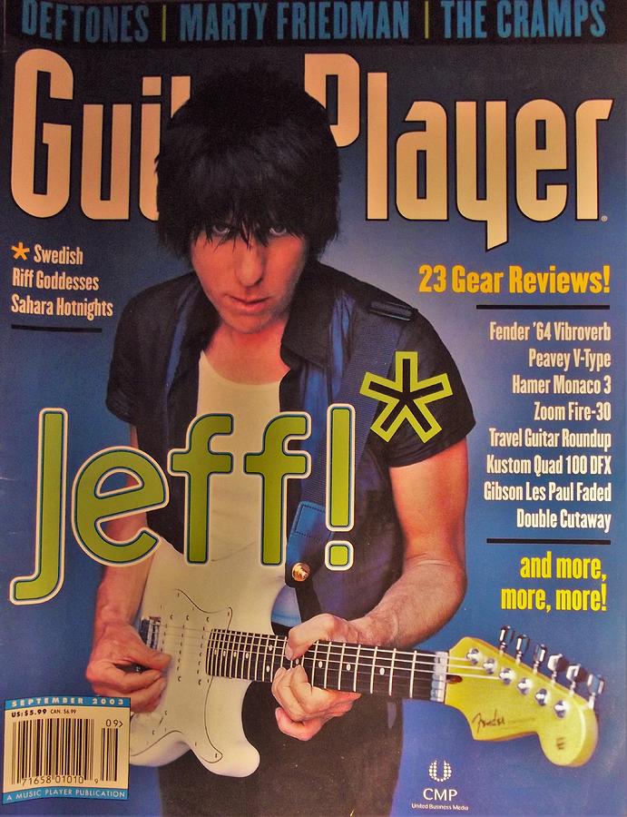 Jeff Beck Guitar Player Magazine Cover September 2003 Issue Photo By ...