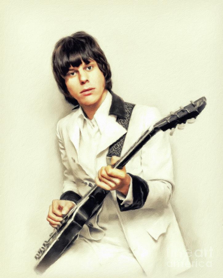 Music Painting - Jeff Beck, Music Legend by Esoterica Art Agency