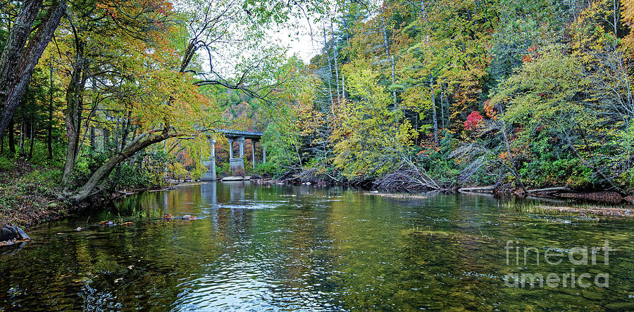 Fall Photograph - Jeff Bridge View by Paul Mashburn