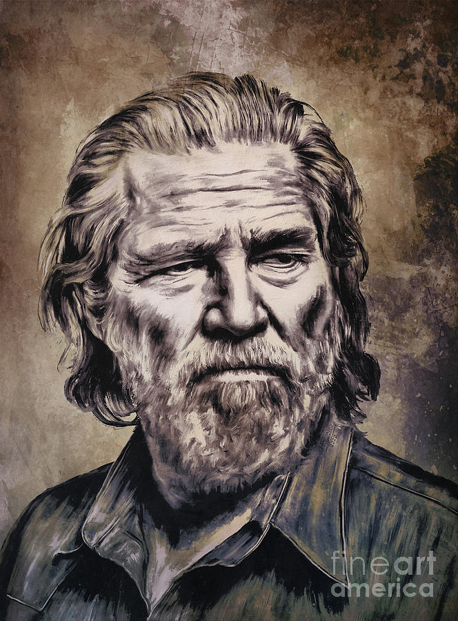  Jeff Bridges   Digital Art by Andrzej Szczerski