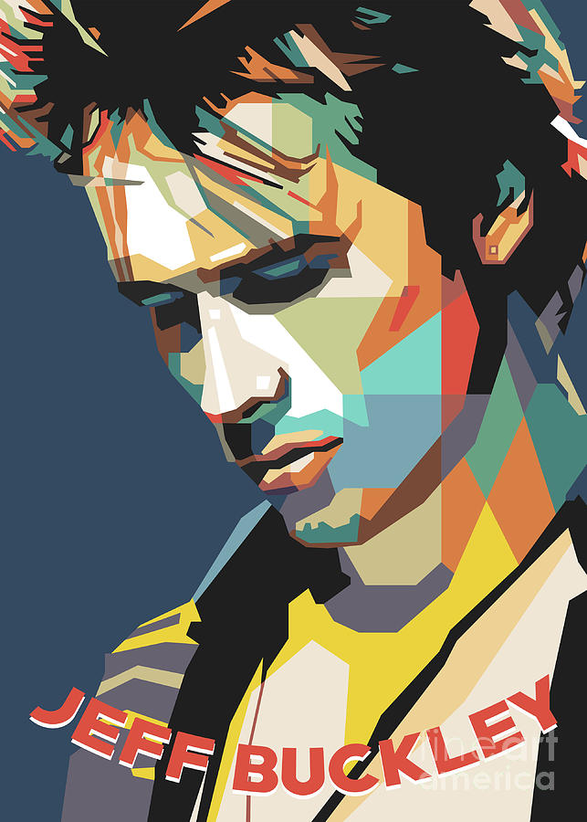 Jeff Buckley Wpap Digital Art By Nofa Aji Zatmiko Fine Art America 4314