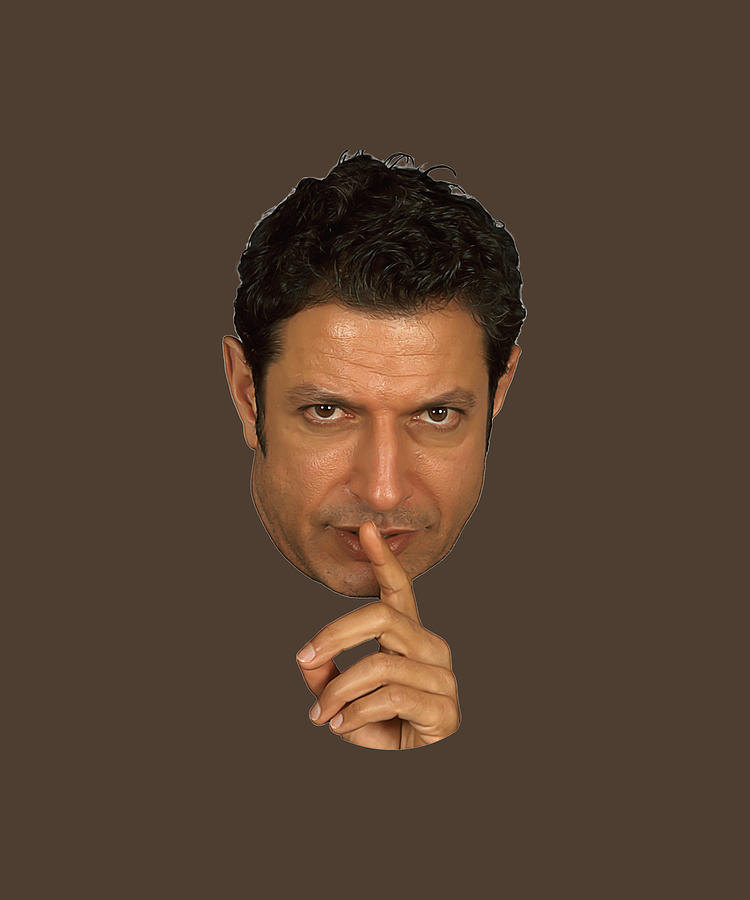 Jeff Goldblum Shush Face Tapestry - Textile by Tina Maisie - Fine Art ...