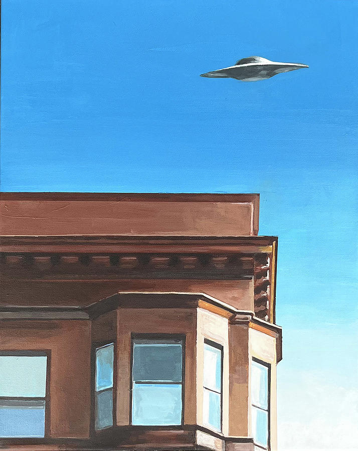 Ufo Painting - Jefferson And Main by Jeffrey Bess