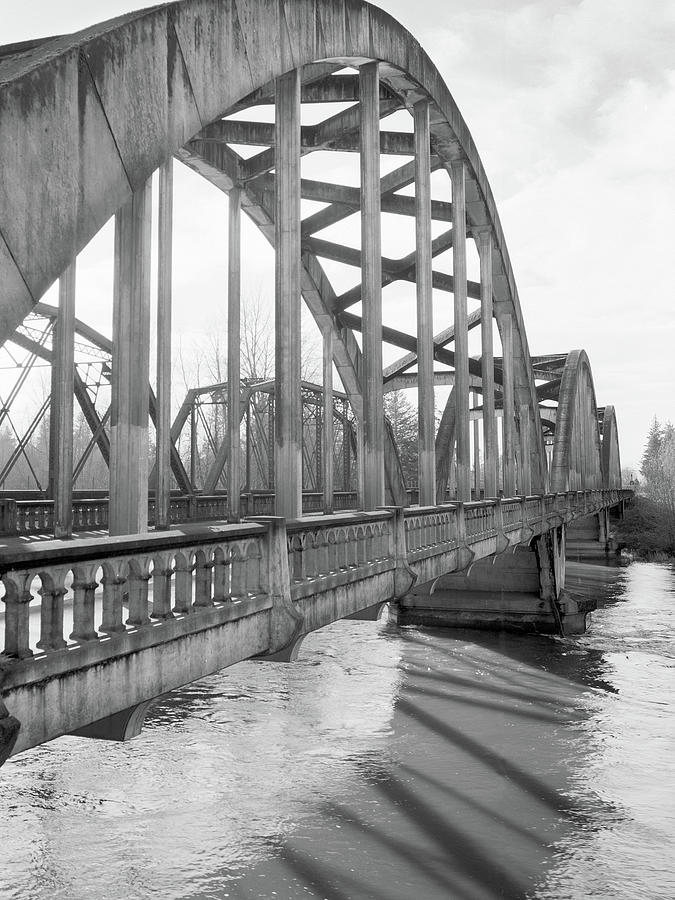 Jefferson Bridge, OR Pyrography by Mike Bergen