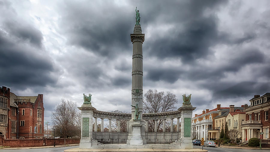 Jefferson Davis Monument - Monument Avenue Photograph by Susan Rissi Tregoning
