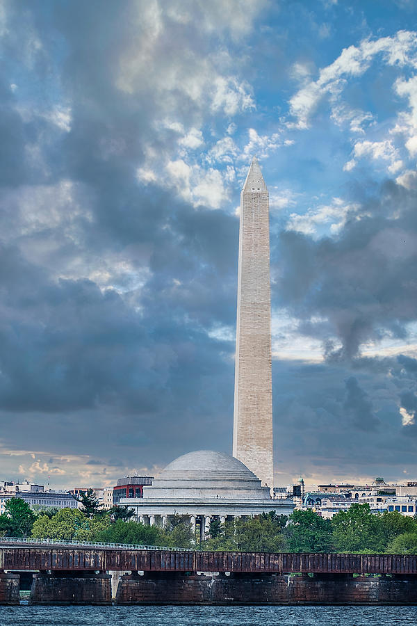 Jefferson Memorial and Wasington Monument - DC Photograph by Stuart Litoff