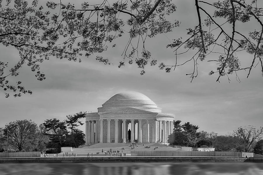 Jefferson Memorial DC BW Photograph by Susan Candelario