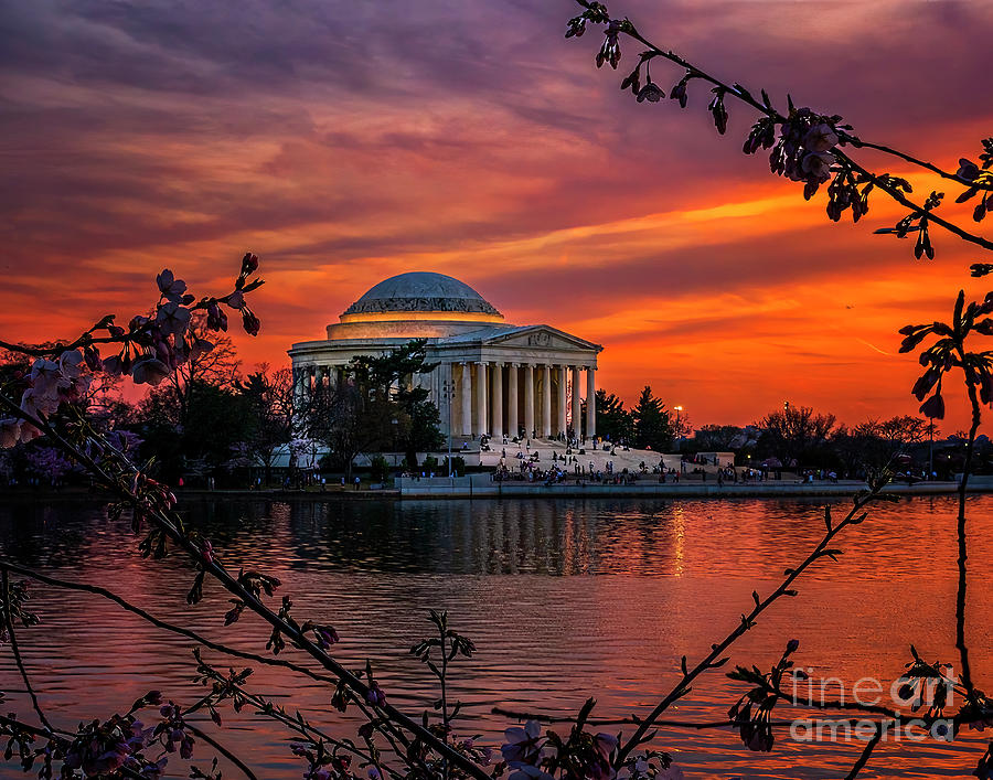Jefferson Memorial Sunset Photograph by Nick Zelinsky Jr