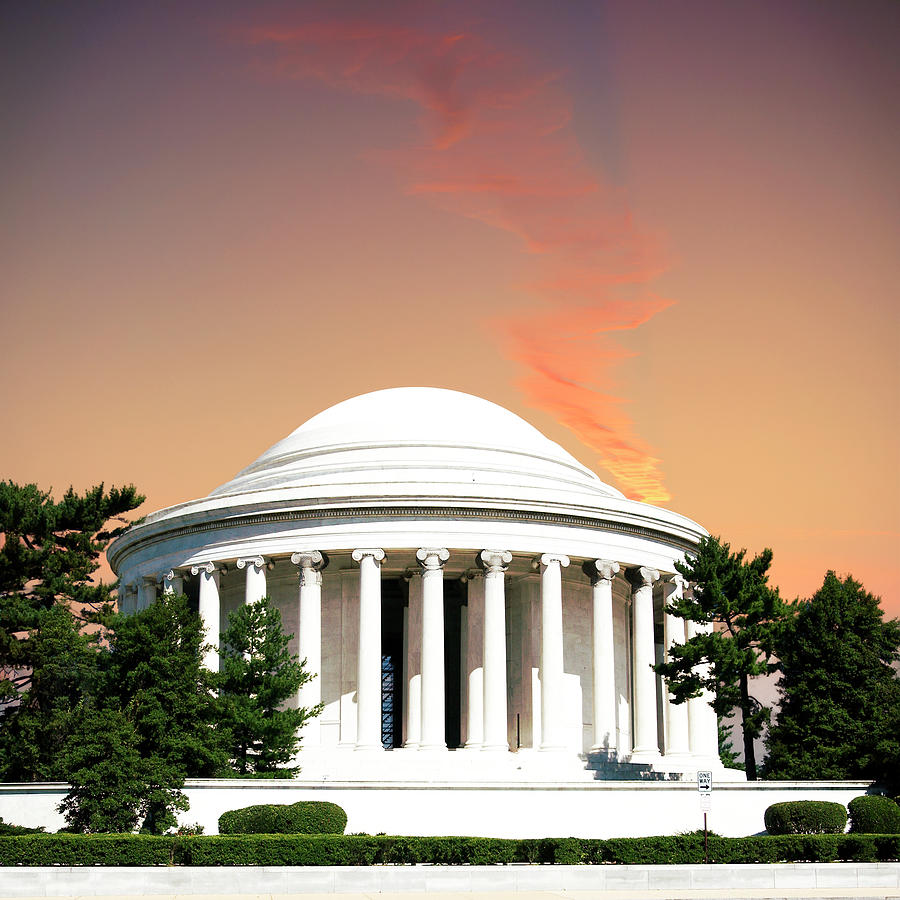Jefferson Memorial Washington DC Sunset Photograph by Bob Pardue