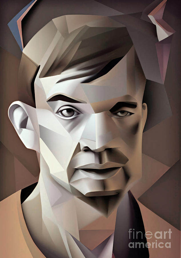 Criminal Jeffrey Dahmer geometric portrait Digital Art by Christina Fairhead