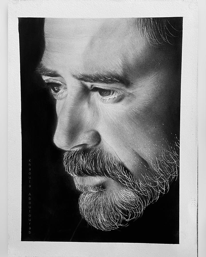 Jeffry Dean Morgan Drawing by Khaoula Aboutourab - Fine Art America