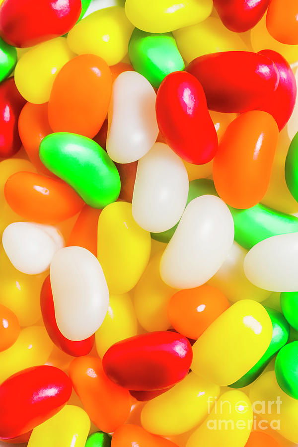 Premium AI Image  Colorful jelly bean lollipop candies bean pictures  wallpaper AI Generated image