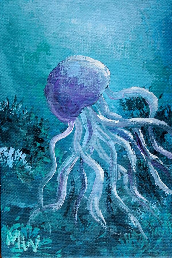 Jelly fish 2 Painting by Megan Walsh