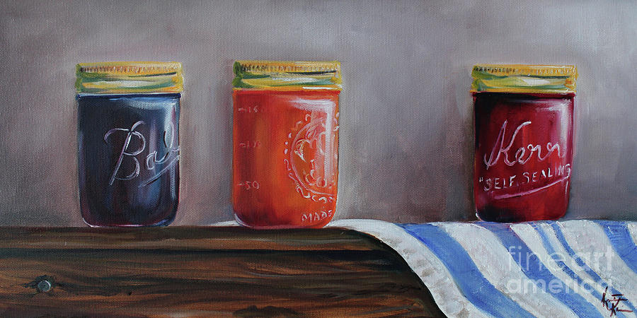 Jelly Jars Painting by Kristine Kainer - Fine Art America