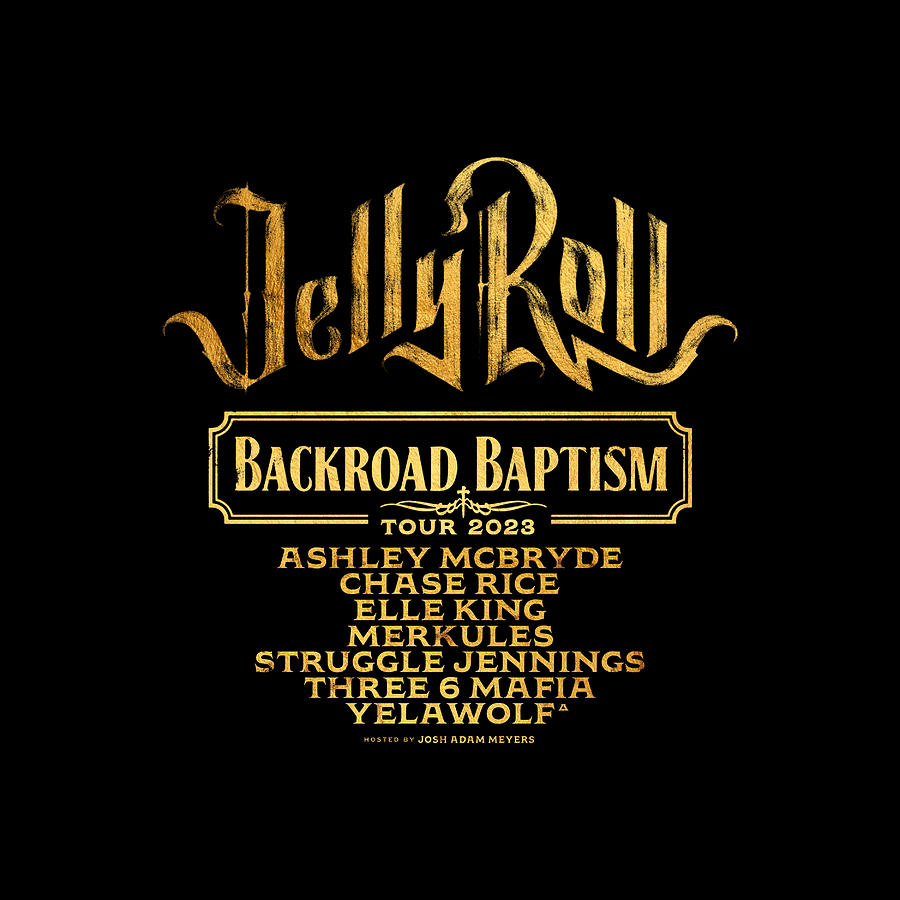 Jelly Roll Backroad Baptism Tour 2023 Ys11 Digital Art by Yusuf