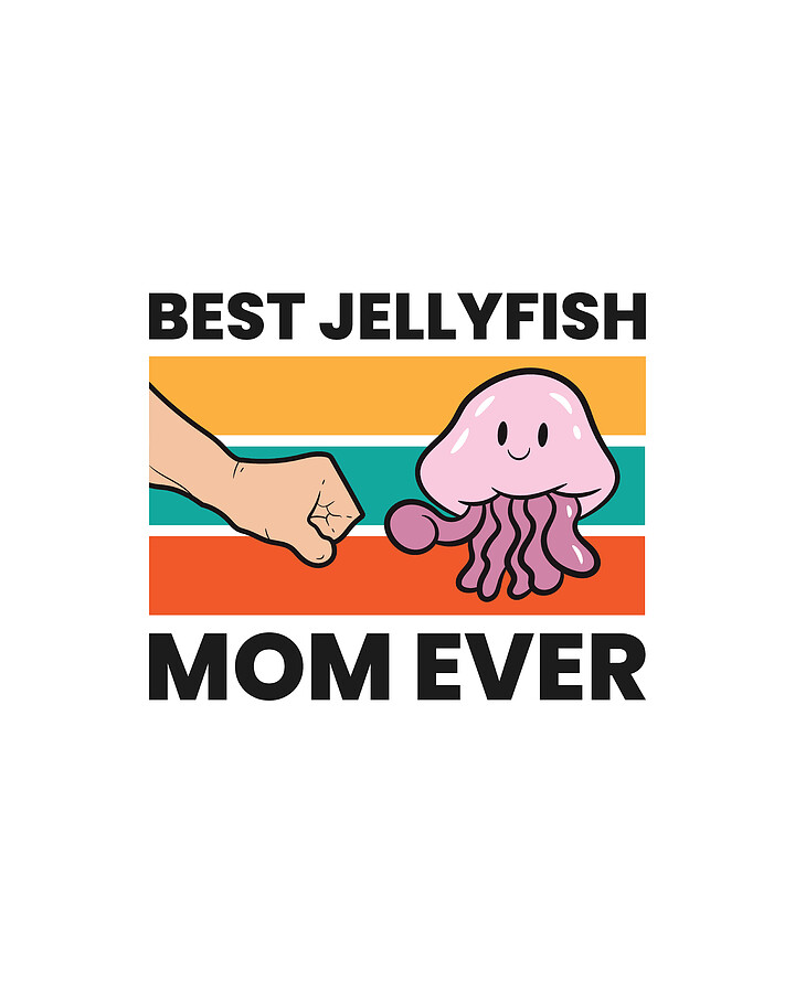 Jellyfish Aquarium Pet Best Jellyfish Mom Ever Tapestry Textile by EQ