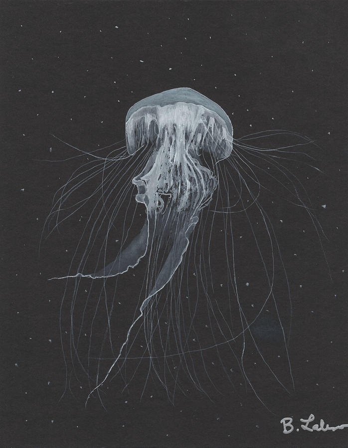 Jellyfish Painting by Bob Labno