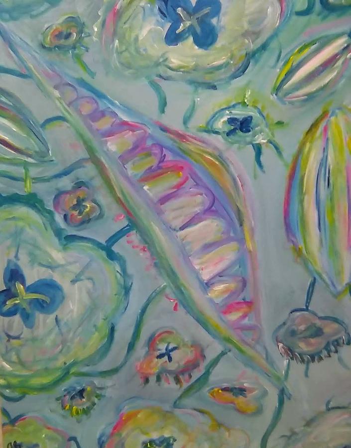 Jellyfish Garden Painting by Andrew Blitman