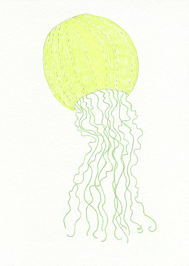 Jellyfish Glow Painting by Norma Appleton