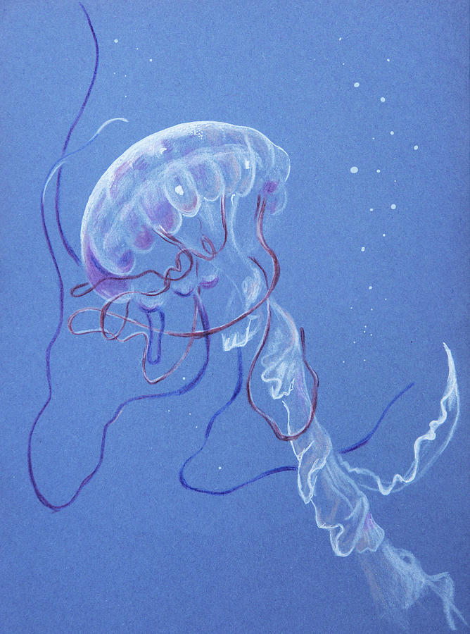 Jellyfish Painting by Masha Batkova