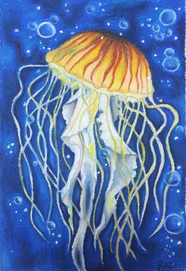 Jellyfish Pastel by Ruziya Oh - Fine Art America