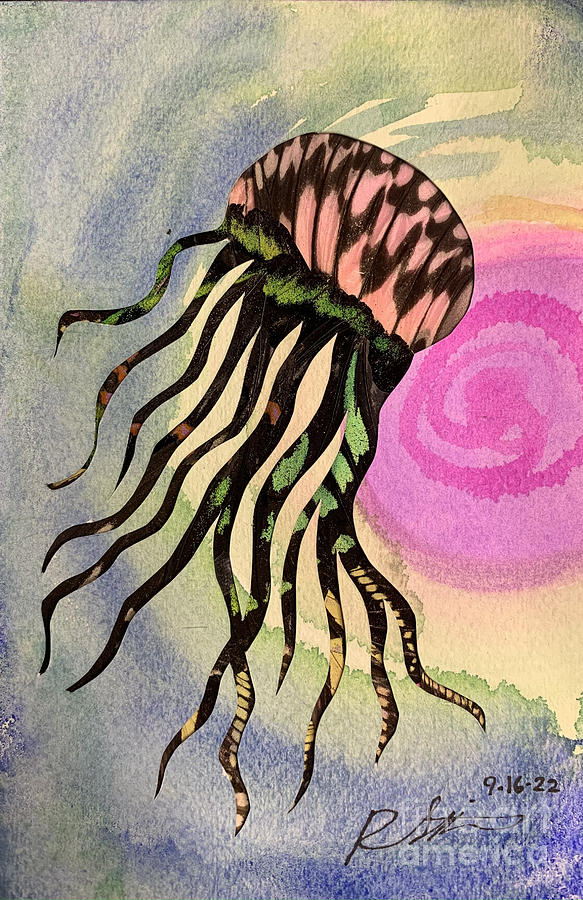 Jellyfish Mixed Media by Ryan Smithson Fine Art America