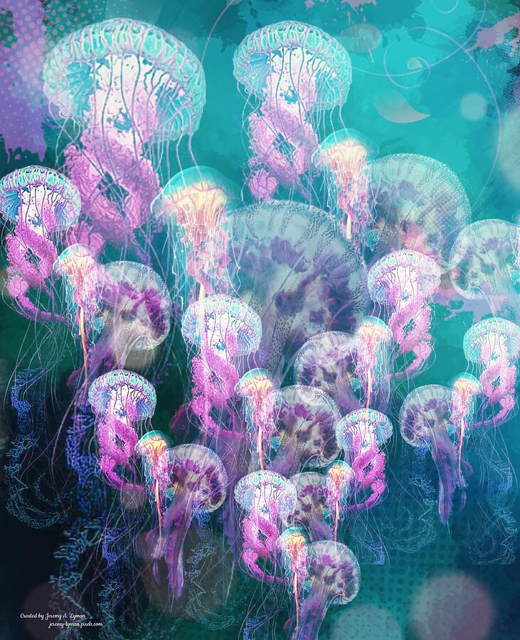Jellyfish Storm Digital Art by Jeremy Lyman