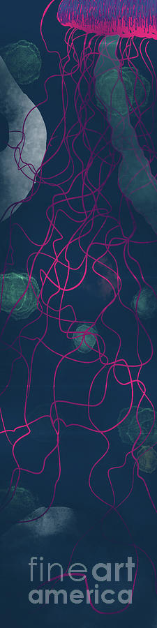 Jellyfish Wall Art Drawing