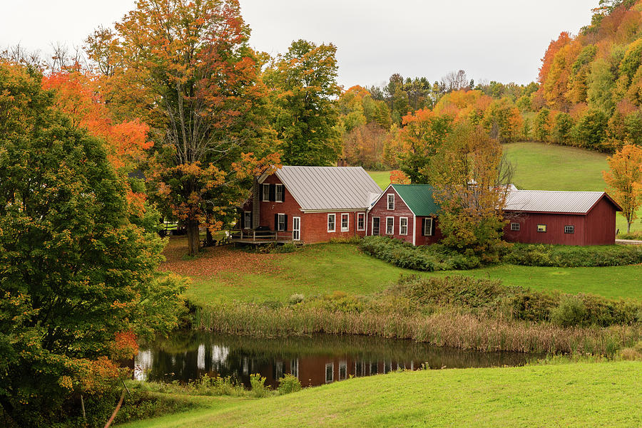 Jenne Farm with Fall Colors - Vermont Photograph by Jatin Thakkar ...
