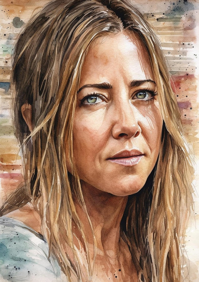 Jennifer Aniston 01 Digital Art by Thuy Dinh Thi - Fine Art America