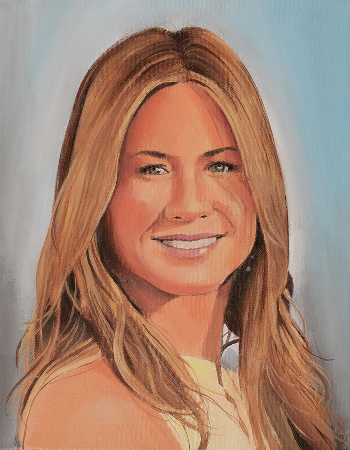 Jennifer Aniston Painting - Jennifer Aniston by Bill Dunkley