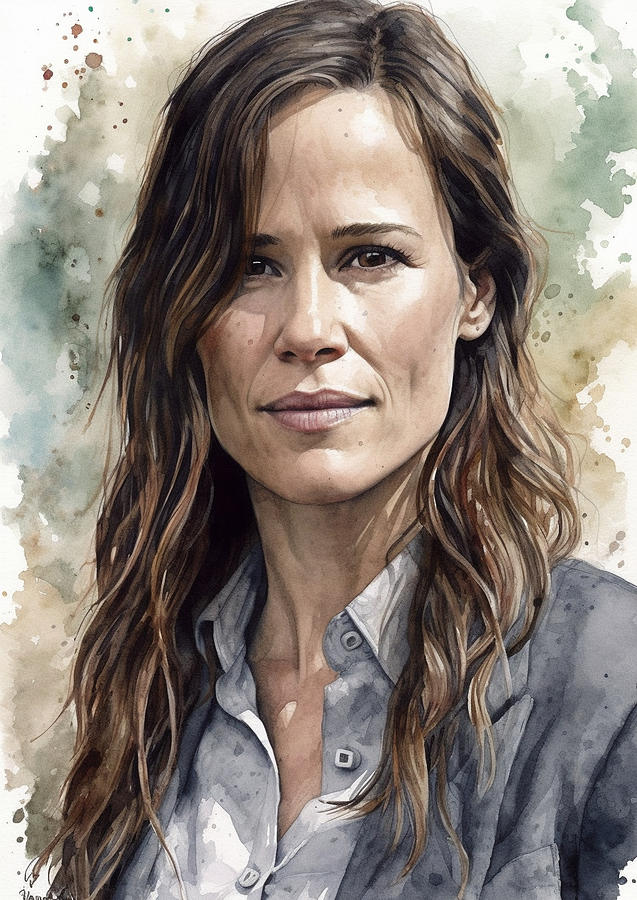 Jennifer Garner 01 Digital Art by Thuy Dinh Thi - Fine Art America