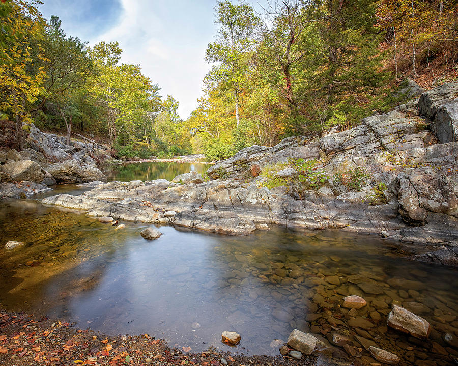 Jennings Creek Fall Photograph by Alan Raasch