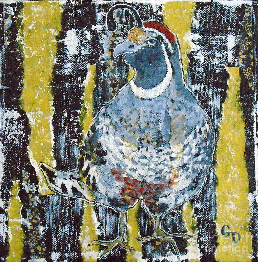 Jenn's Quail Mixed Media by Georgia Donovan - Fine Art America