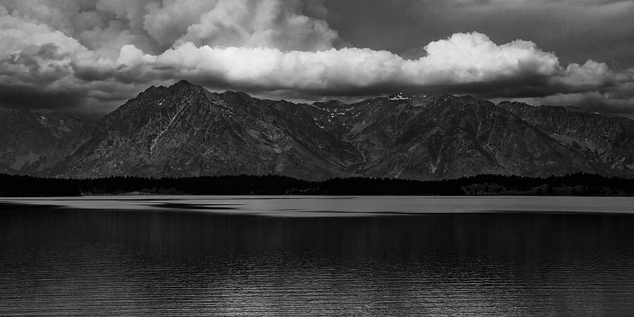 JENNY LAKE and the GRAND TETON MOUNTAINS ... Photograph by Chuck Caramella