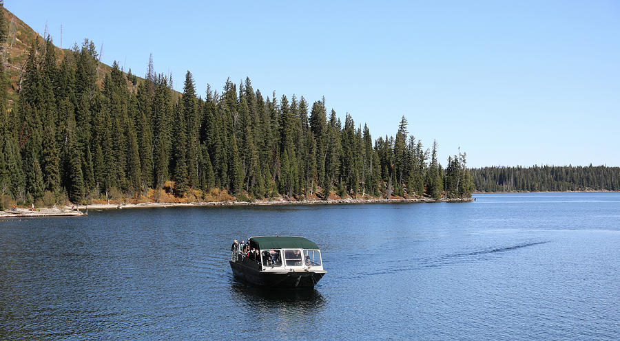 Grand Teton National Park Photograph - Jenny Lake Boat Cruise by Dan Sproul