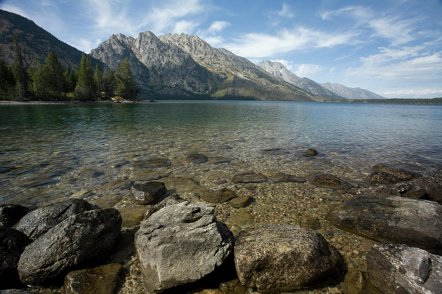 Mountain Photograph - Jenny Lake by Brian Llewellyn