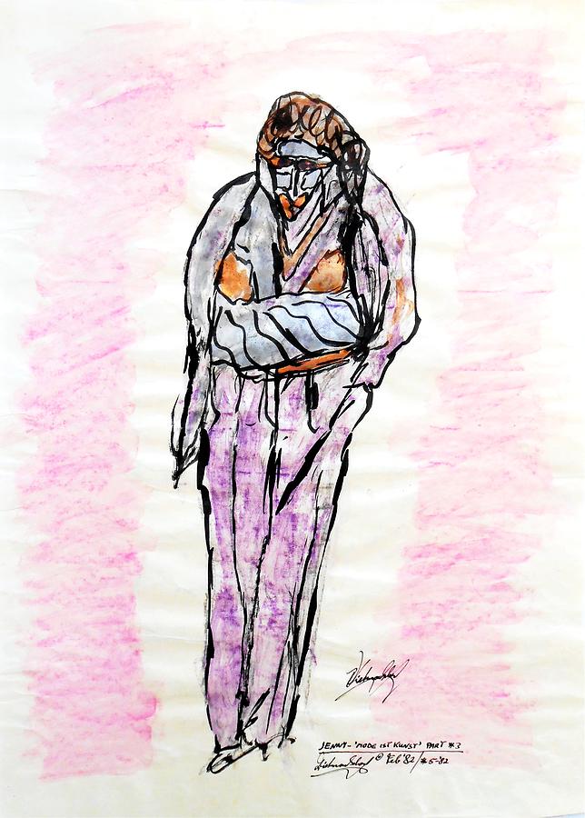 Jenny Part 3 Fashion is Art Series Painting by Dietmar Scherf